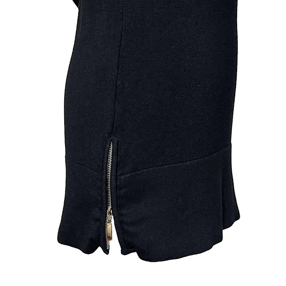 Cache Black Turtle Neck Sweater w/ Zipper Details | Size XS - Picture 5 of 11